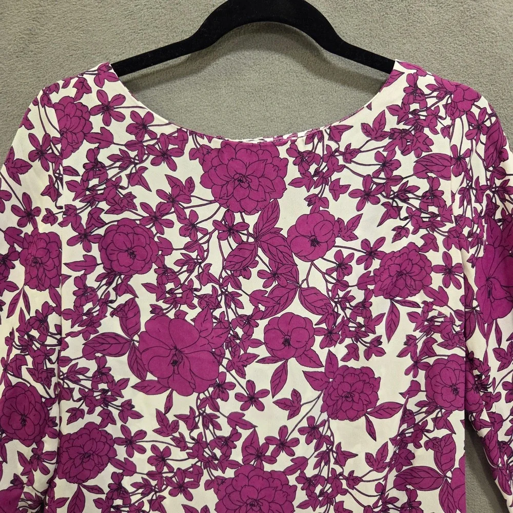 Banana Republic Floral Blouse Top Women Small Office Cottage‎ Boho Romantic
